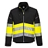 Softshellová bunda PW3 Hi-Vis Třída 1, černá/žlutá, vel. L