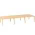 Kancelářský stůl Bench Alfa Root, 420 x 160 x 74,2 cm, dub
