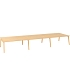 Kancelářský stůl Bench Alfa Root, 540 x 160 x 74,2 cm, dub