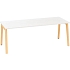 Konferenční stůl Alfa Root, 200 x 100 x 74,2 cm, bílý