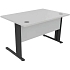 Kancelářský stůl Manutan Expert, 72 x 120 x 80 cm, světle šedá