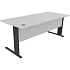 Kancelářský stůl Manutan Expert, 72 x 180 x 80 cm, světle šedá