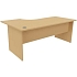 Kancelářský stůl Manutan Expert, 72 x 180 x 110 cm, pravé provedení, buk