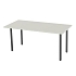 Kancelářský stůl Manutan Standard, 200 x 80 x 75 cm, šikmé provedení, podnoží antracit, světle šedá
