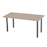 Kancelářský stůl Manutan Standard, 120 x 80 x 75 cm, šikmé provedení, podnoží antracit, dub