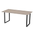 Kancelářský stůl Square, 140 x 80 x 75 cm, rovné proveden, podnoží antracit, dub