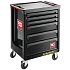 Dílenský vozík na nářadí ROLL, 6 zásuvek, černý