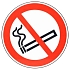 Zákazové značení Manutan Expert - Zákaz kouření, hliník, 350 mm