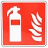 Požární tabulka Manutan Expert - Hasicí přístroj, samolepicí fólie, 350 mm
