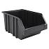 Plastový box černý, 8 l