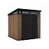 Zahradní domek Vertical 7 x 7, hnědý