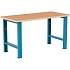 Dílenský pracovní stůl LISTA, 1500x700x840mm, světle modrá
