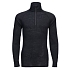 Tílko na zip z vlny Merino 1/4 Zip, černá, normální, vel.XL