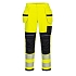Kalhoty PW3 FR Hi-Vis Stretch Holster, černá/žlutá, vel.S